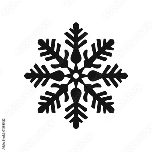 Cute snowflake illustration vector