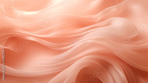 peach fuzz colour silk background, color of the year, 16:9, copy space