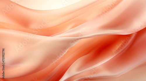 peach fuzz colour silk background, color of the year, 16:9, copy space