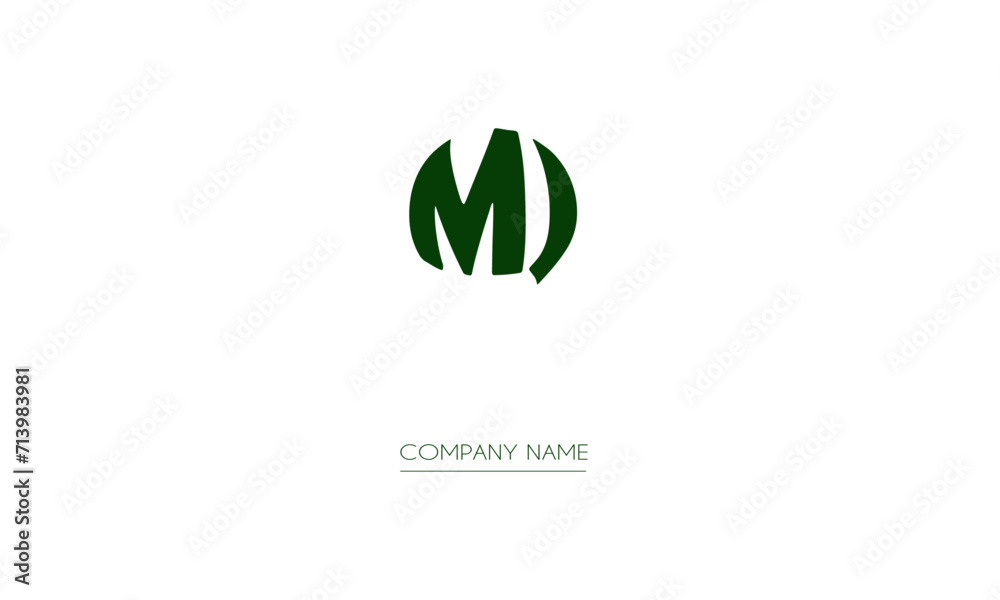 MJ or JM Minimal Logo design vector Art Illustration MJ or JM Minimal Logo design vector Art Illustration