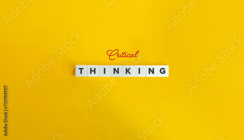 Critical Thinking Banner. photo