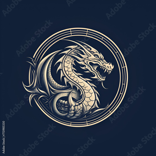 Beautiful Dragon Logo  Design for Your Project  Ai Generative