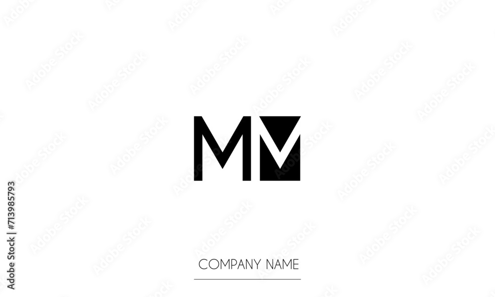 MM Minimal Logo Design Vector Art Illustration MM Minimal Logo Design Vector Art Illustration