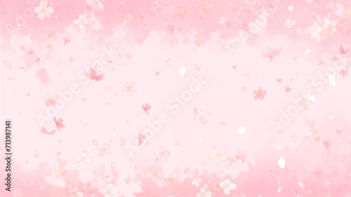 桜背景の壁紙素材 photo