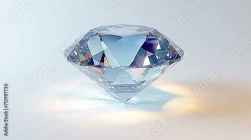 Gleaming Gem: A Diamond's Dazzling Display