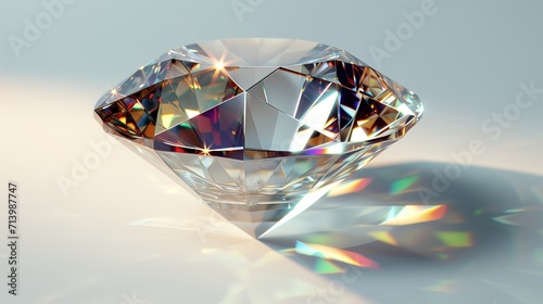 Prism of Purity: Diamond's Radiant Refraction