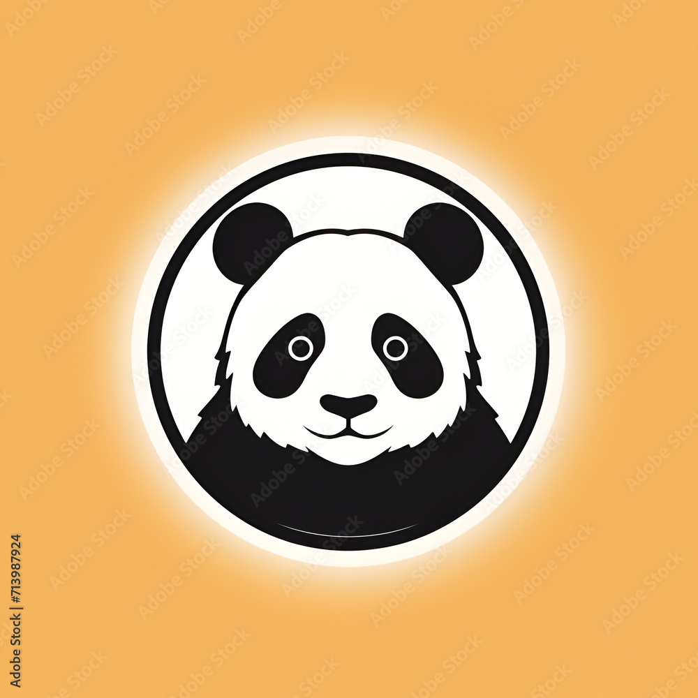 Beautiful Panda Logo, Design for Your Project, Ai Generative