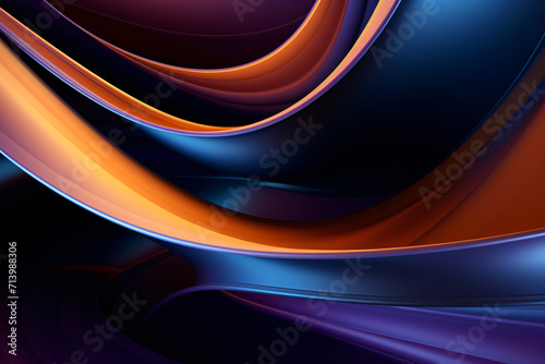 an abstract colorful background with wavy waves, in the style of light violet and dark orange, futuristic architecture, shaped canvas