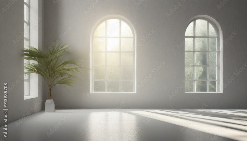 Realistic and minimalist blurred natural light windows, shadow overlay on wall paper texture, abstract background. Minimal abstract light white background for product presentation Realistic and minimalist blurred natural light windows, shadow overlay on wall paper texture, abstract background. Minimal abstract light white background for product presentation