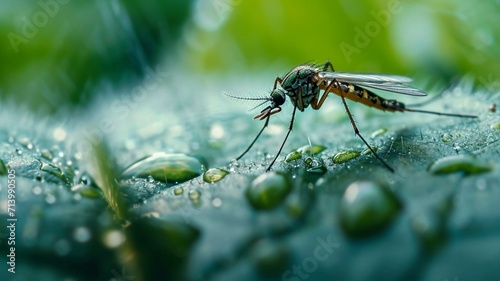 Mosquito on a leaf © Karen