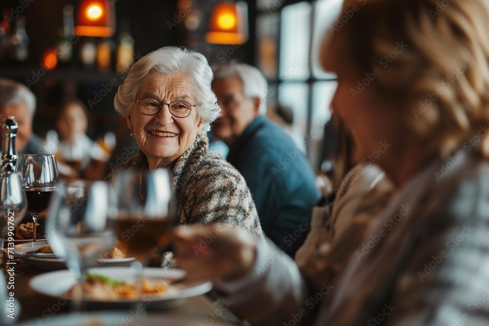 Radiant Joyful Senior Woman and man Embracing a Vibrant Life Retirement Bliss