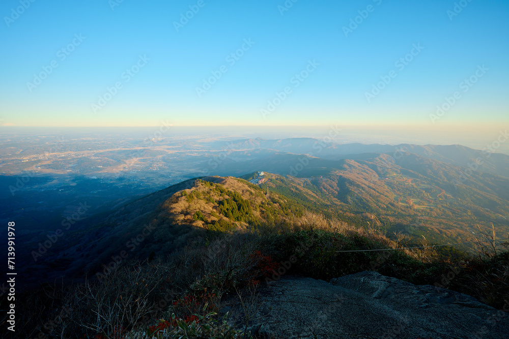 筑波山の女体山頂から見た景色
