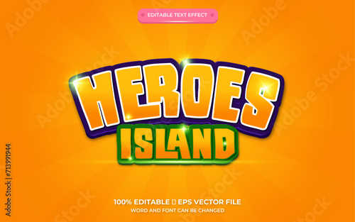 heroes island special text effect