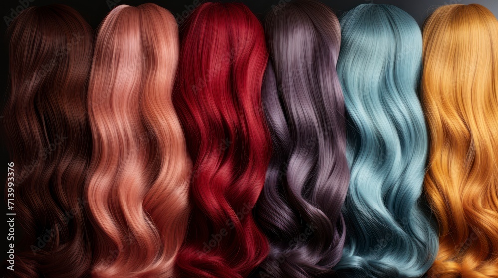 Embracing the Spectrum with Strands of Naturally Dyed Multi-Colored Hair Embracing the Spectrum with Strands of Naturally Dyed Multi-Colored Hair