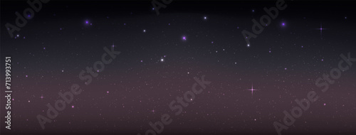 Space stars background, Starry space backdrop, Stardust and bright shining stars in universal, Galaxies, Vector illustration.