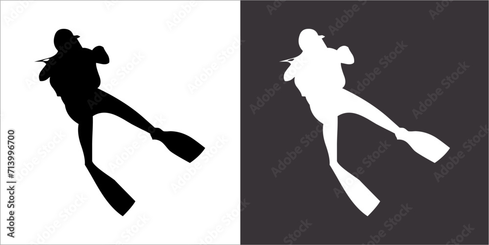  IIlustration Vector graphics of Diving icon