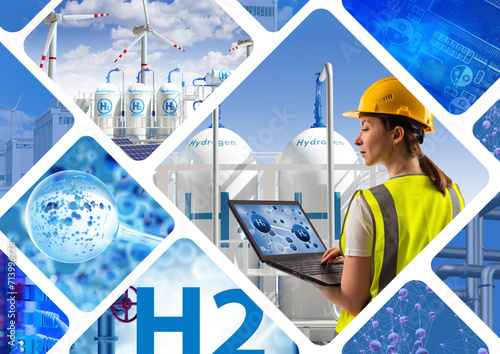 Hydrogen technologies. Woma...