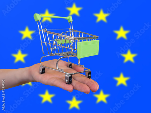 Trolley from supermarket. F...