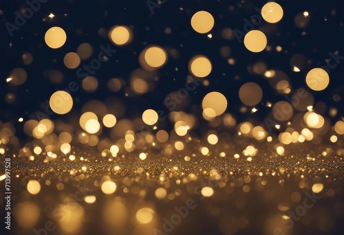 Blurred bokeh light background Christmas and New Year holidays background Christmas Golden light shi