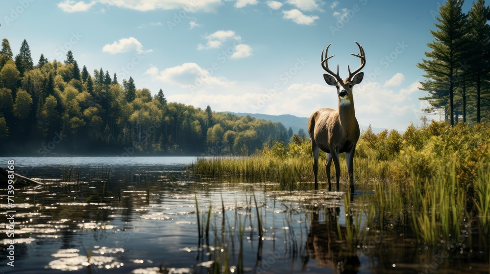 Naklejka premium Conservation Efforts Take Center Stage in the Protection of Local Wildlife and Habitats