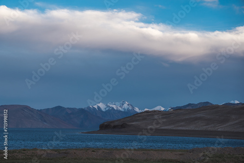 Tso Momriri  a high-altitude lake in the Himalayas  Ladakh  mountain lake  India