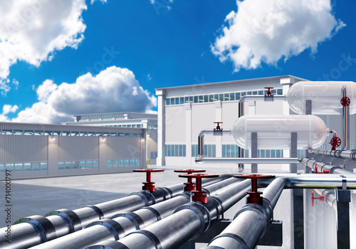Industrial enterprises. Pip...