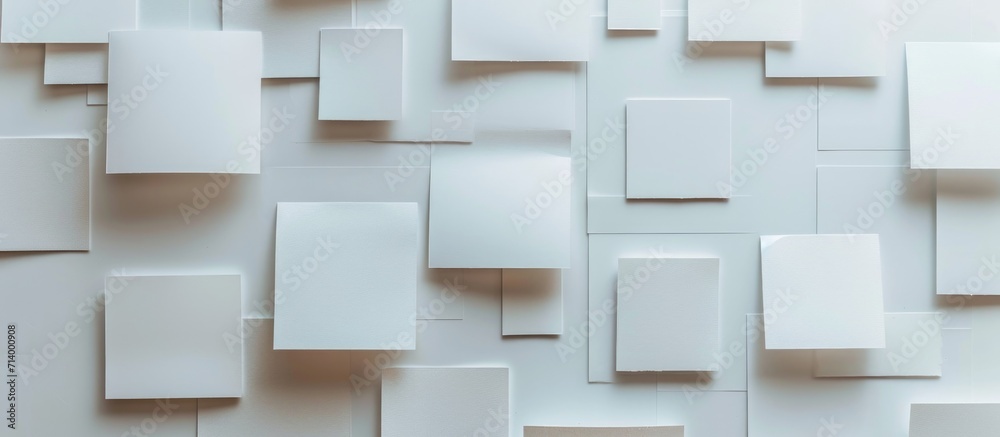 Template paper displayed on a wall. Template paper displayed on a wall.