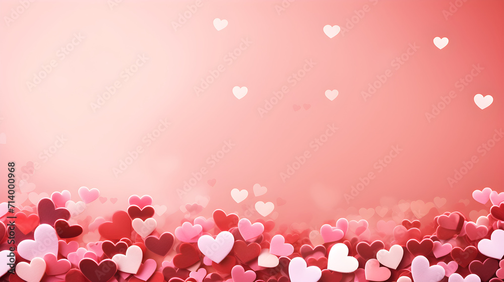 beautiful valentine background with hearts and romantic colors. Romantic background or wallpaper for valentine’s day , beautiful Valentine background, hearts, romantic colors, Valentine's Day