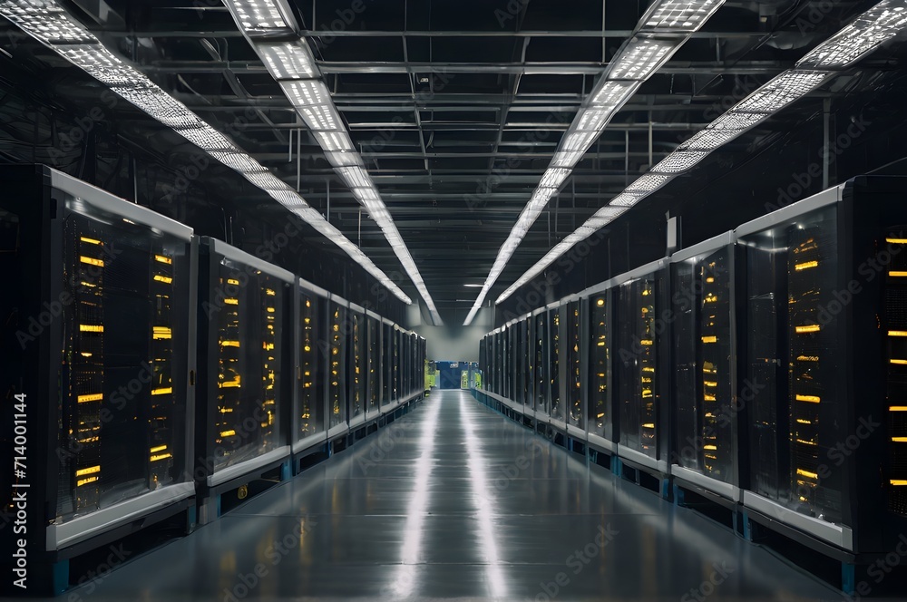 Fototapeta premium server rack in a data center