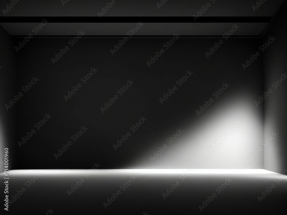 room with spotlight