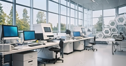 The Collaborative and Cutting-Edge Atmosphere of a Laboratory Workspace