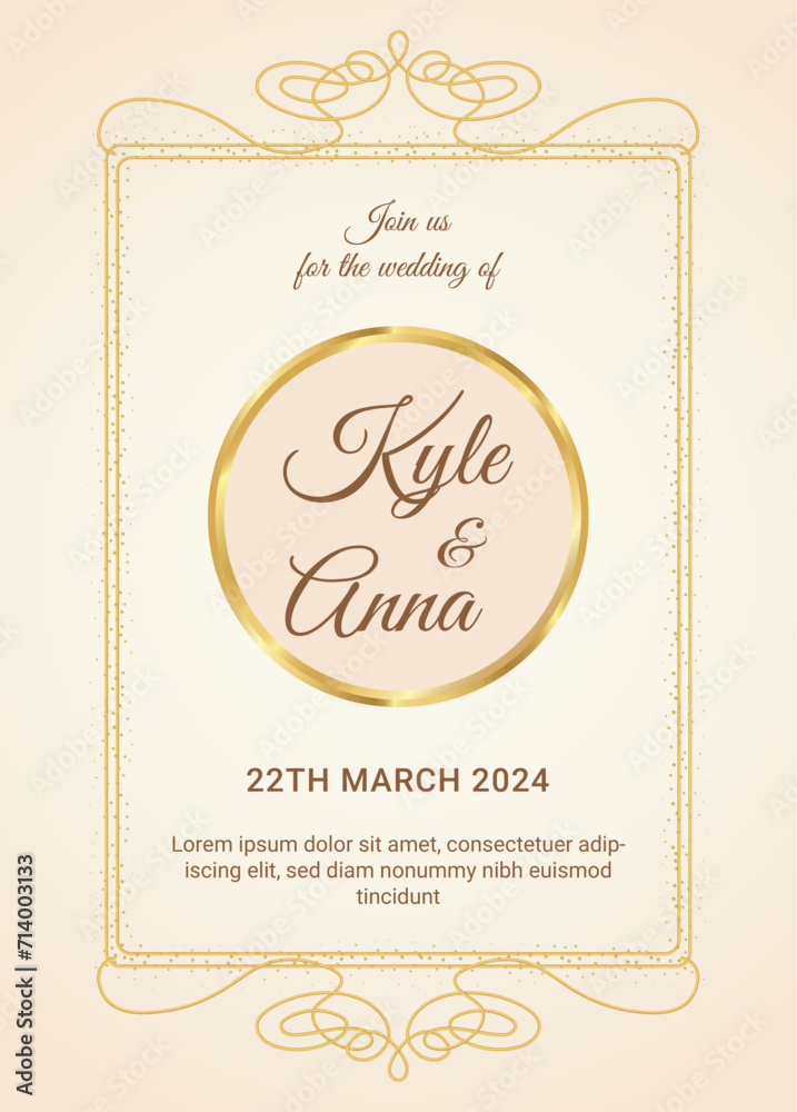 a vector template of business wedding card design a vector template of business wedding card design