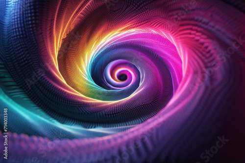 neon effect spiral