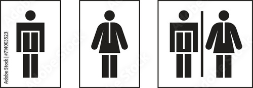 Sanitary symbol. Toilet icon vector. Trendy sanitary icon design. WC