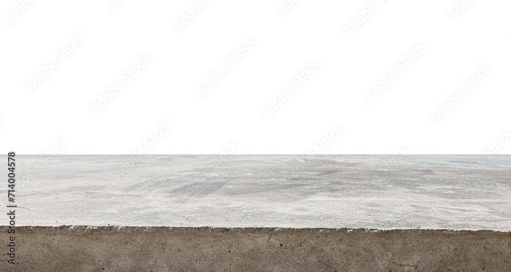 The texture of the concrete floor or concrete foundation in construction site. Rough Surfaces in a Grunge Room. Light Grey Brick Wall Design.isolated. - obrazy, fototapety, plakaty 