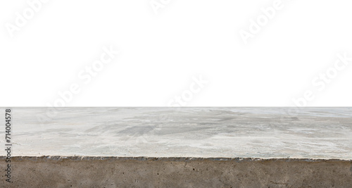 The texture of the concrete floor or concrete foundation in construction site. Rough Surfaces in a Grunge Room. Light Grey Brick Wall Design.isolated. photo