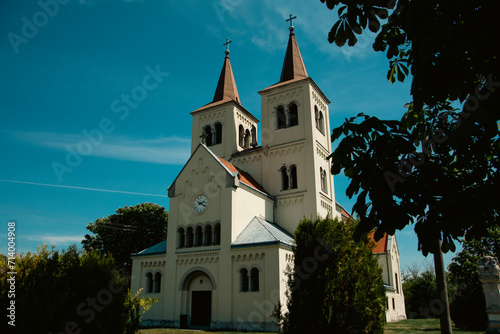 Catolic church in a small town of Slovakia near the Danube river.