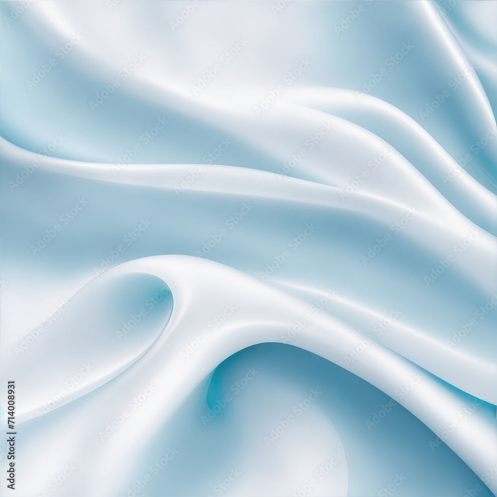 Soft pastel blue shiny satin silk swirl wave background Soft pastel blue shiny satin silk swirl wave background