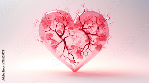 Wallpaper Mural Romantic heart-shaped Valentine's Day background, symbolizing Valentine's Day, wedding, love Torontodigital.ca