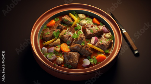 A flavorful bowl of lamb stew, a comforting dish for cooler Ramadhan evenings