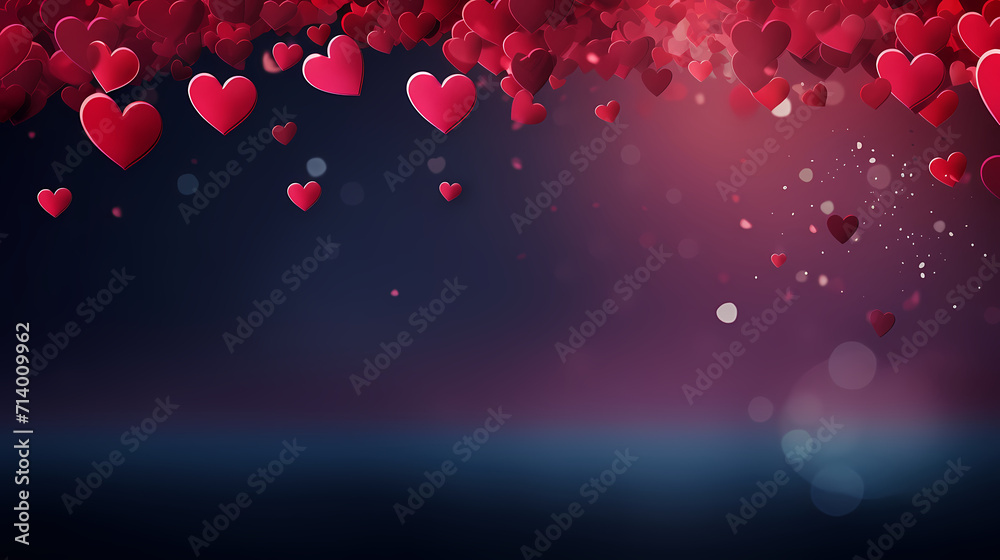 Romantic heart-shaped Valentine's Day background, symbolizing Valentine's Day, wedding, love