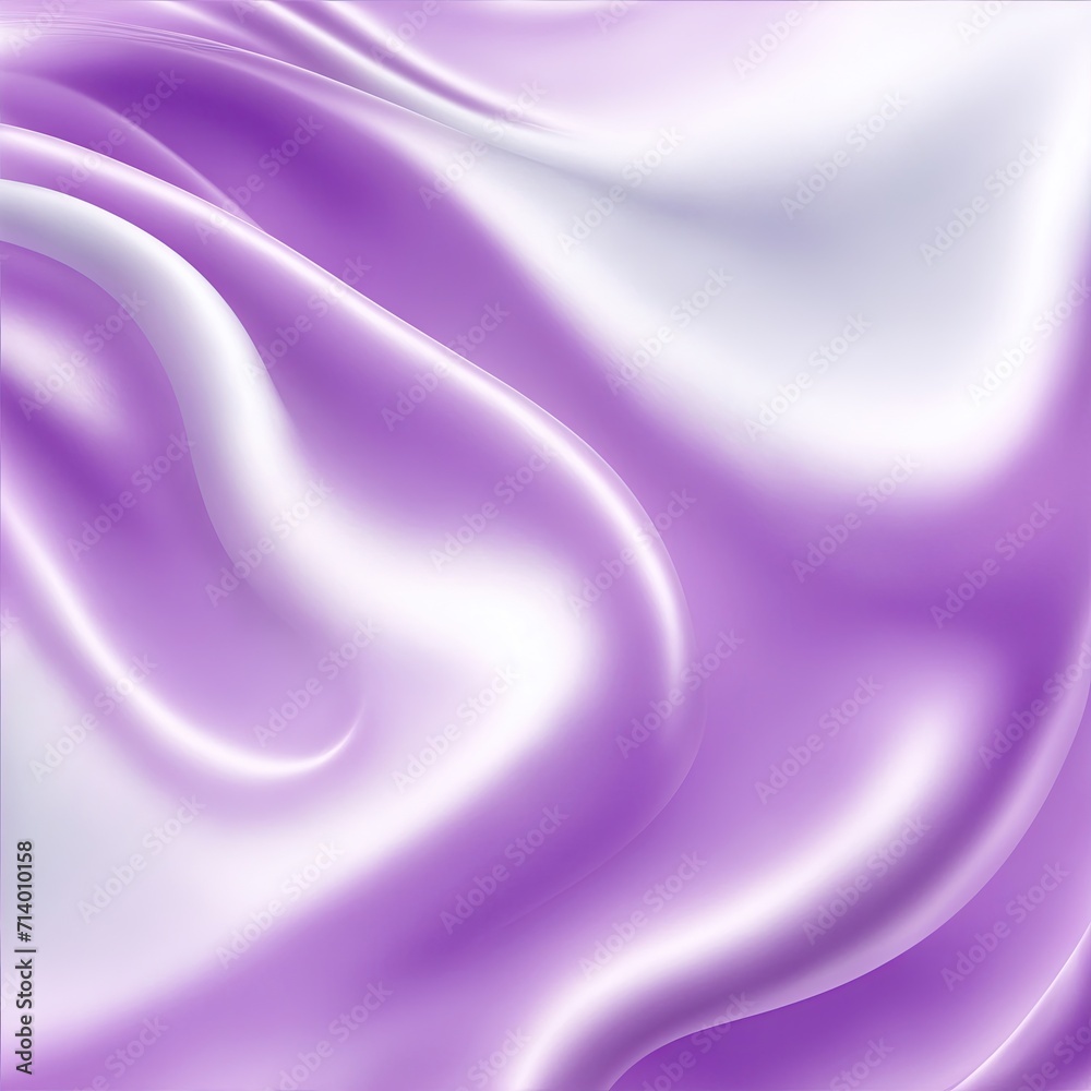 Fototapeta premium Soft pastel purple shiny satin silk swirl wave background