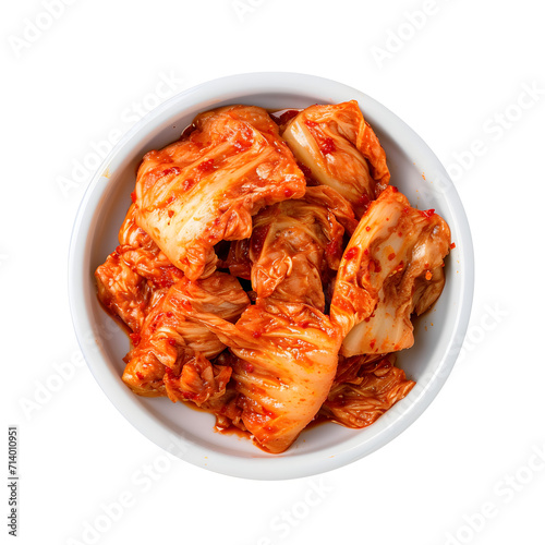 Kimchi isolated on white background, hyperrealism, png
