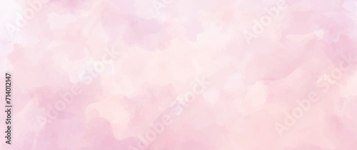 Elegant pink watercolor vector art background for cards, flyer, poster, banner and cover design. Hand drawn flower illustration for Valentines Day. Watercolour brush strokes. Rose. Flower backdrop.
