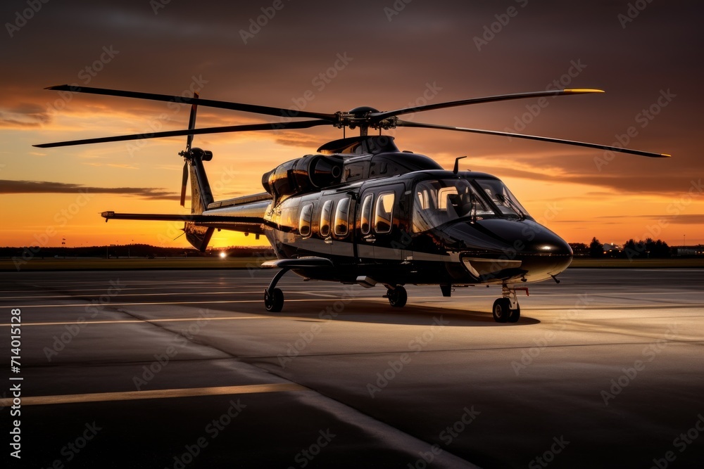 helicopter on the ground helicopter on the ground