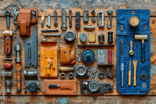 Crafting Order: Knolling Aesthetic in Construction