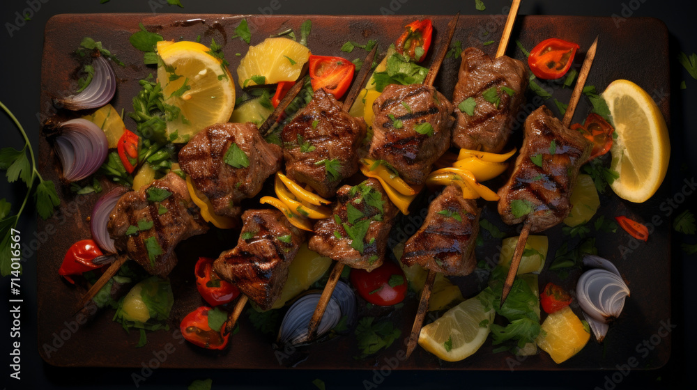 Fragrant and spicy lamb kebabs, a delicious main dish for Ramadan dinners