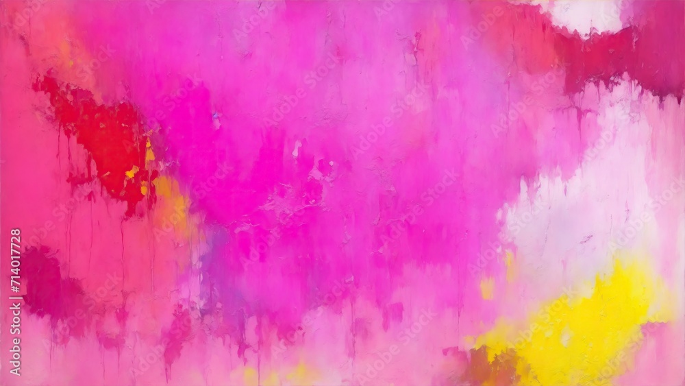 abstract rough pink and multicolored oil brushstroke painting texture background