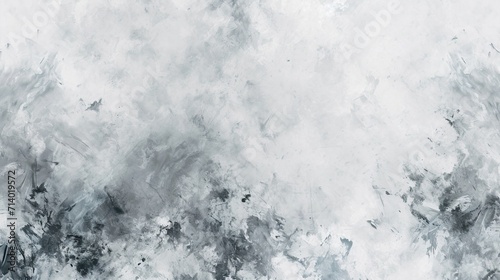 White watercolor background painting with cloudy distressed texture and marbled grunge, soft gray or silver vintage colors
