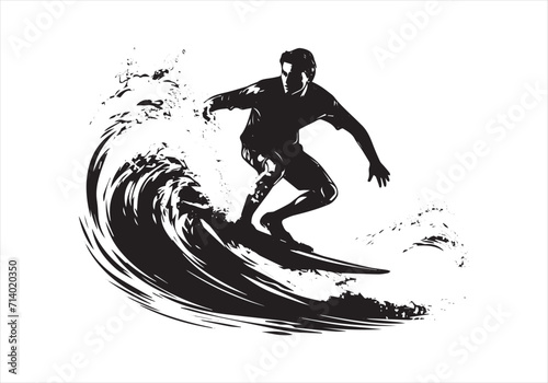 Silhouette surfer Vector, surfers vector, and Art graphics, Surfer Vector Art